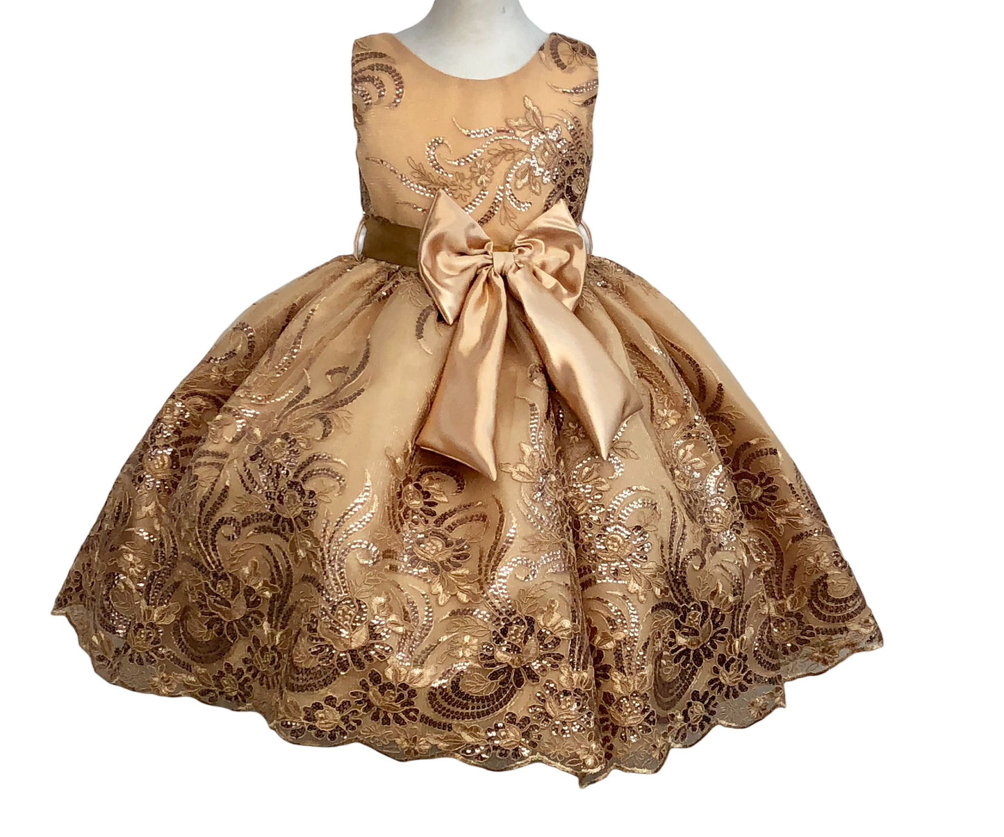 838 Gold Party Dress