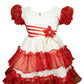 Red and White Dress