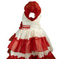 Red and White Dress