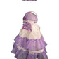 Violet and White Dress
