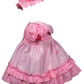 Vestido Algodón Lunares Rosas y Blancos