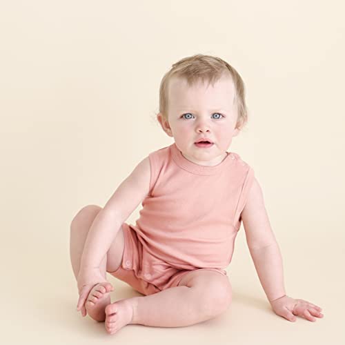 PARADE Organic Tank Rompers - Essentials Dusty Pink 6-12 Months
