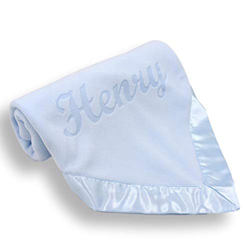 Custom Catch Personalized Baby Blanket for Boys - Blue
