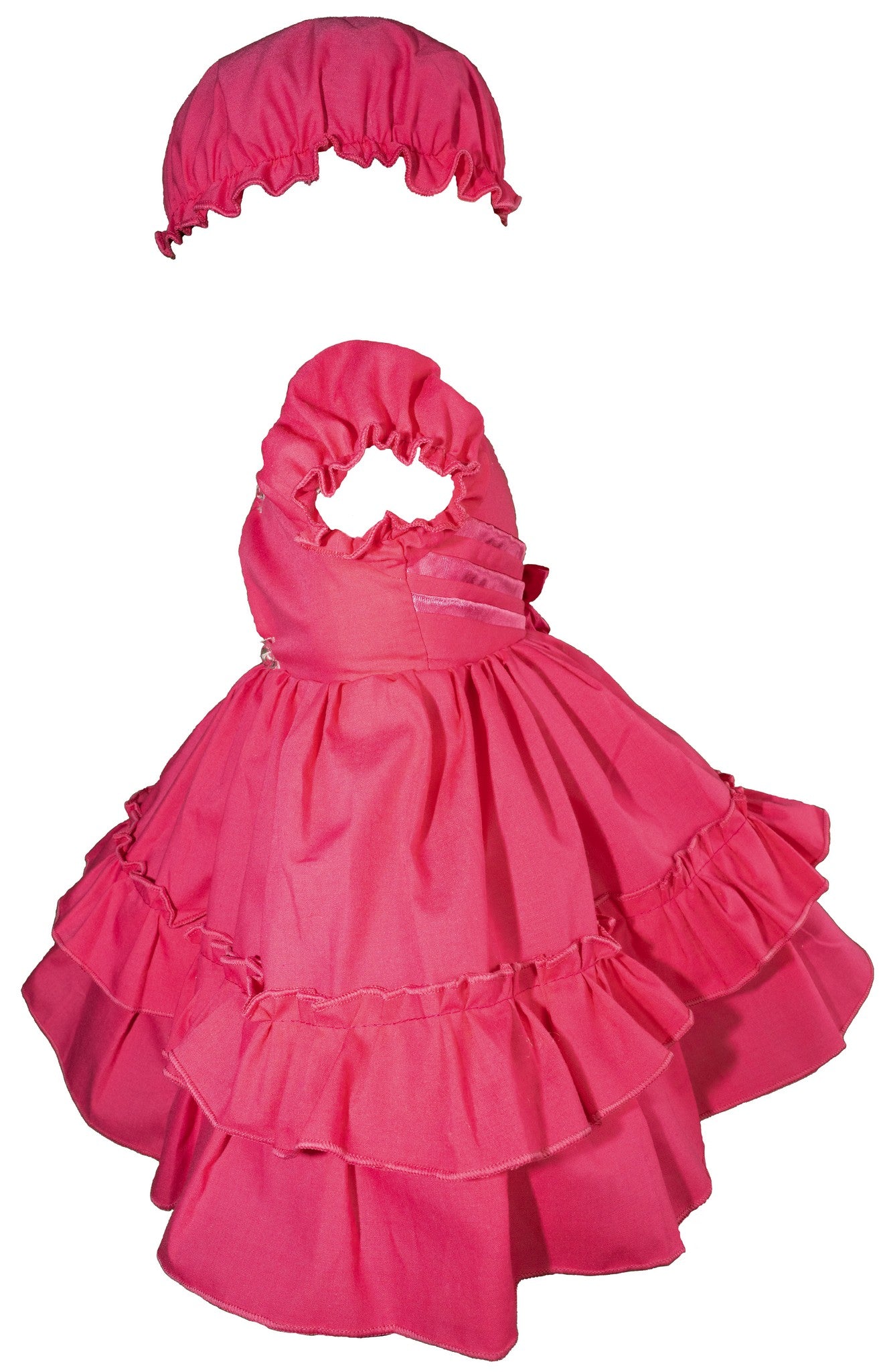 Pink Dress w/ Bonnet