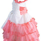 Vestido rosa y blanco