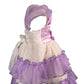 Violet and White Dress