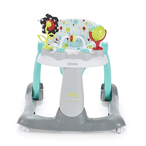Kolcraft Tiny Steps 2-in-1 Baby Activity Walker, Foldable Baby Walker with Wheels, Seated and Walk-Behind Baby Push Walker