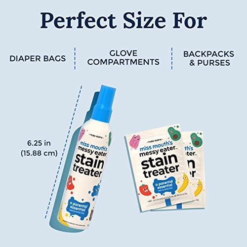 Miss Mouth's HATE STAINS CO Stain Remover for Clothes - 4oz 2 Pack of Newborn & Baby Essentials Messy Eater Stain Treater Spray