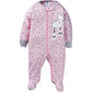 Gerber Baby Girls 4 Pack Sleep 'N Play Footie Cloudy Newborn