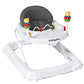 BABY JOY Andador para Bebés, Andador de Actividades Plegable con Altura Ajustable, Andador de Actividades para bebés con Asiento Acolchado con Respaldo Alto y Juguetes para Osos, Gris