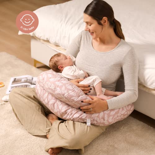 Momcozy Original Nursing Pillow and Positioner - Plus Size Feeding Pillow | Breastfeeding, Bottle Feeding, Baby Support