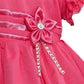 Vestido rosa con capota