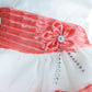 Vestido rosa y blanco