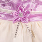 Violet and White Dress