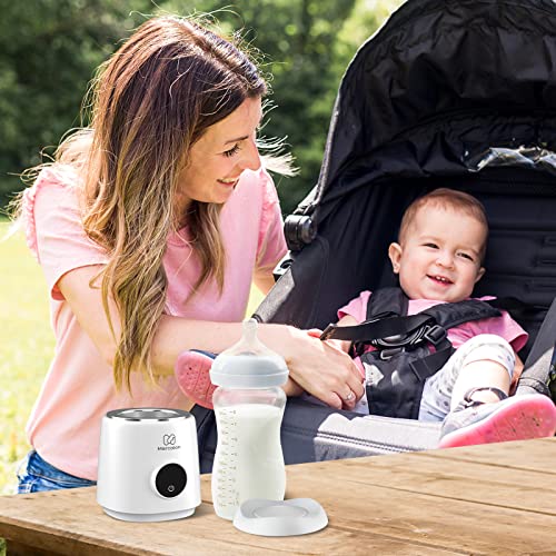 Bottle Warmer, Portable Bottle Warmer for Travel with 5 Adapters, Mercalon Upgraded Rechargeable Baby Milk Warmer, Fast Heat Warmer