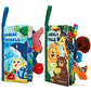 Libros para bebés de 0 a 6 meses: 2 piezas de juguetes para bebés de 6 a 12 meses, cochecito de juguete sensorial de aprendizaje para bebés