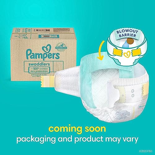 Pañales tamaño 4, 150 unidades - Pañales desechables para bebé Pampers Swaddlers (el embalaje y las impresiones pueden variar)