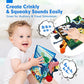 Libros para bebés de 0 a 6 meses: 2 piezas de juguetes para bebés de 6 a 12 meses, cochecito de juguete sensorial de aprendizaje para bebés