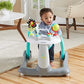 Kolcraft Tiny Steps 2-in-1 Baby Activity Walker, Foldable Baby Walker with Wheels, Seated and Walk-Behind Baby Push Walker