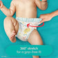 Pañales Pampers Cruisers 360, talla 4, 116 unidades, pañales desechables para bebés sin cierre, ajuste sin espacios