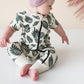 PARADE Organic Signature Print '2-Way' Zip Romper Short Sleeve Amethyst Giraffes 0-3 Months