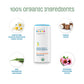 Polvo orgánico para bebés Nature's Baby, sin talco, sin maíz, con aloe, suave, 100 % orgánico, hipoalergénico, sin fragancia