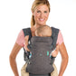 Portabebés Infantino Flip Advanced 4 en 1: transporte delantero y trasero ergonómico, convertible, boca adentro y boca afuera para recién nacidos y bebés mayores de 8 a 32 libras