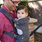 Portabebés Infantino Flip Advanced 4 en 1: transporte delantero y trasero ergonómico, convertible, boca adentro y boca afuera para recién nacidos y bebés mayores de 8 a 32 libras