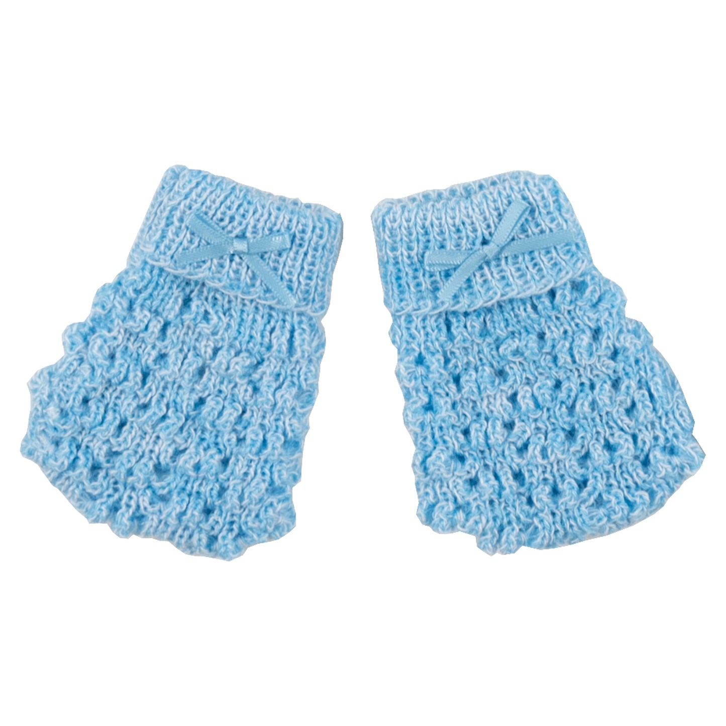 Set Newborn Crochet Blanket Five Piece Set Sweater Pants Hat Mittens