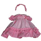 Vestido Algodón Lunares Rosas y Blancos